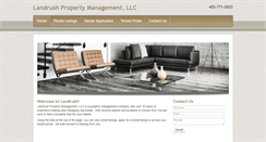Desktop Screenshot of landrushpropertymanagement.com