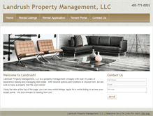 Tablet Screenshot of landrushpropertymanagement.com